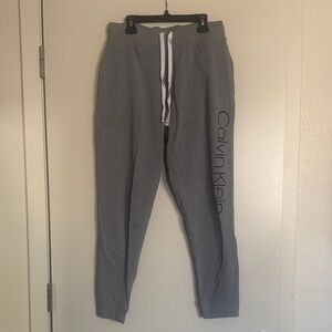 Calvin Klein M Heather Gray Sweatpants Lightweight Lounge Sleepwear